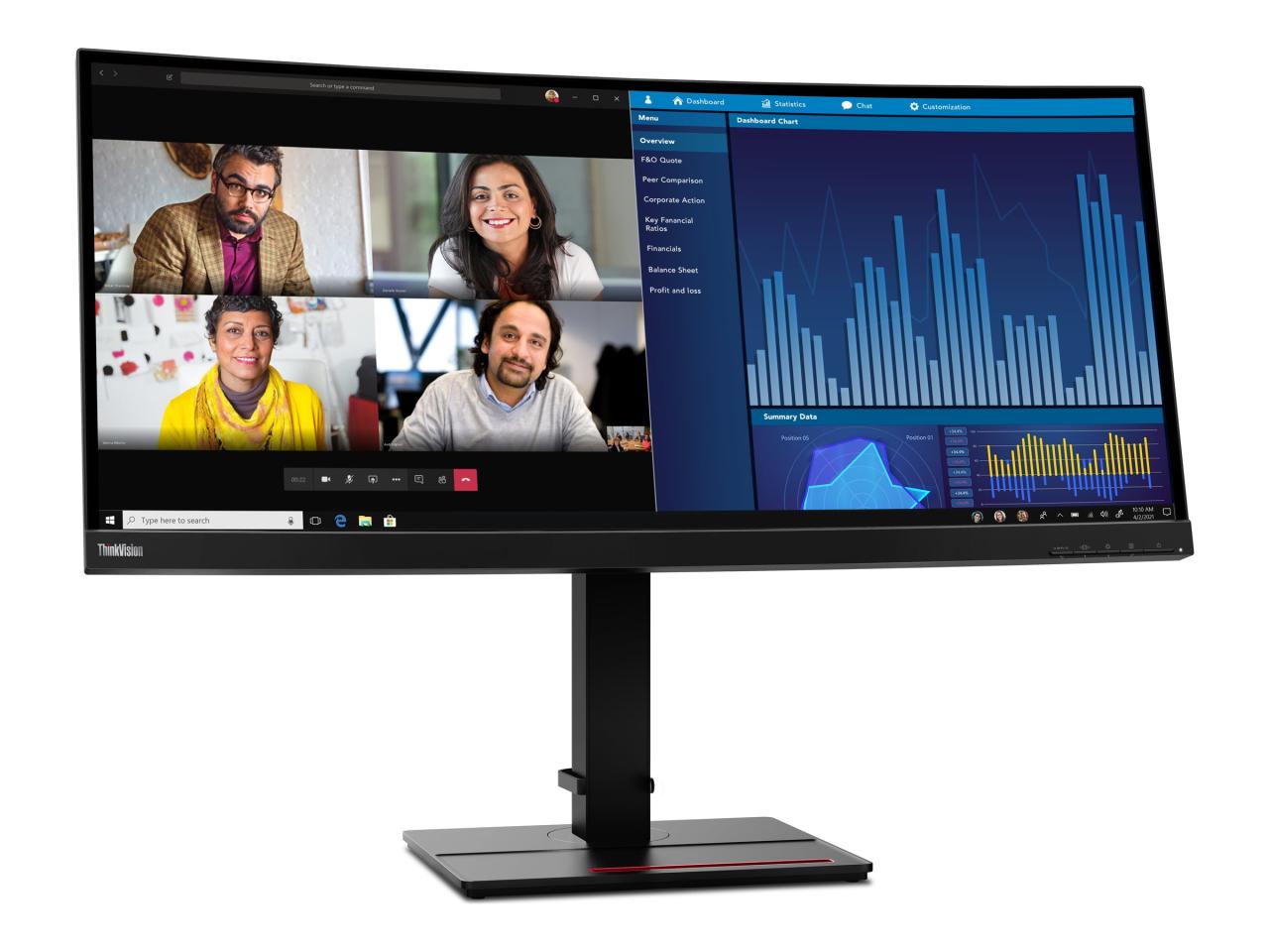 Lenovo ThinkVision P34w-20 - UWQHD - Curved
